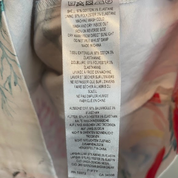 French Connection Floral Reef Sheath Dress 6 - Picture 7 of 7